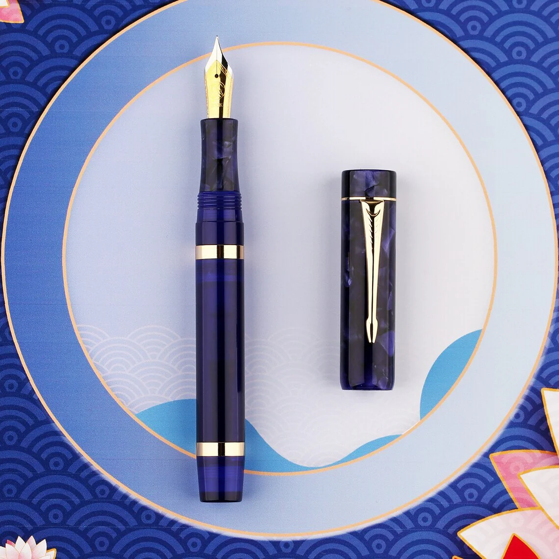 Moonman M700 Fountain Pen – BOCK Fine Nib, Acrylic Writing Pen with Converter - Image 5