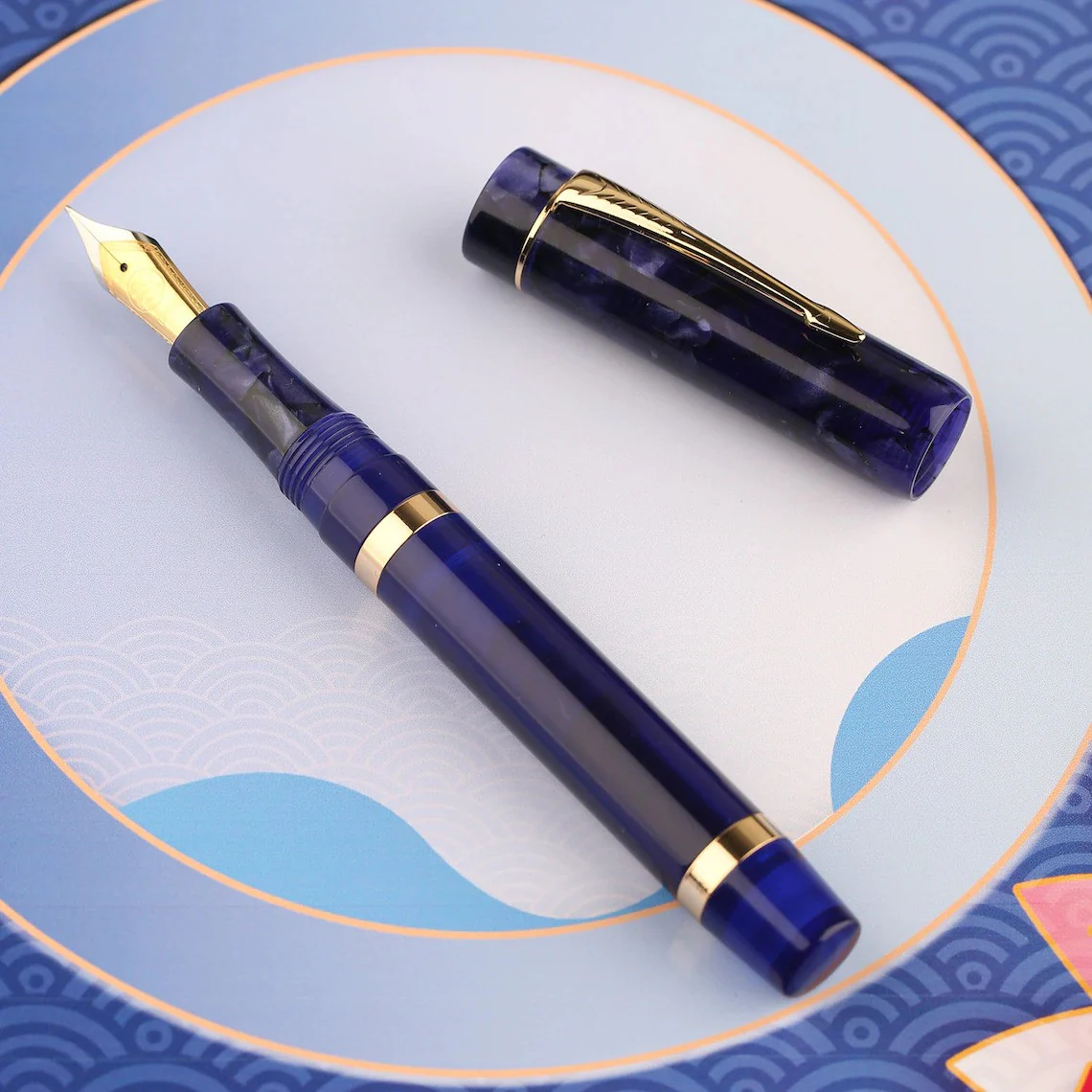 Moonman M700 Fountain Pen – BOCK Fine Nib, Acrylic Writing Pen with Converter - Image 6