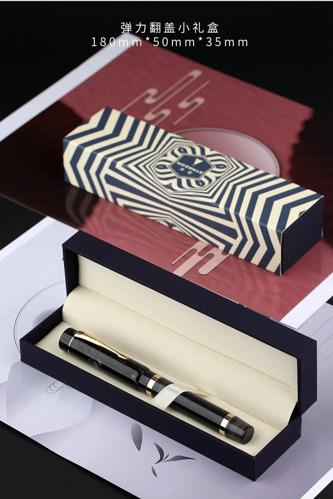 Moonman M700 Fountain Pen – BOCK Fine Nib, Acrylic Writing Pen with Converter - Image 9