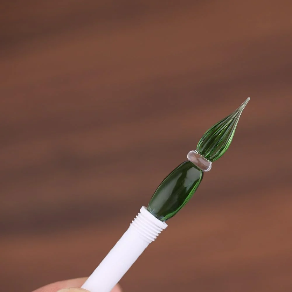 Moonman N10 Glass Dip Pen – Dream Green Acrylic Body with Handcrafted Glass Nib, 0.6–0.8mm, for Writing, Calligraphy & Drawing - Image 3