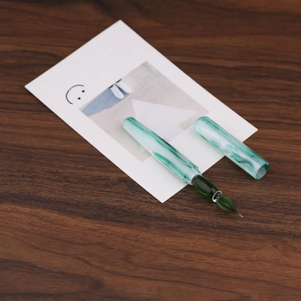 Moonman N10 Glass Dip Pen – Dream Green Acrylic Body with Handcrafted Glass Nib, 0.6–0.8mm, for Writing, Calligraphy & Drawing - Image 4