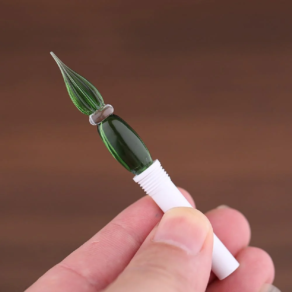 Moonman N10 Glass Dip Pen – Dream Green Acrylic Body with Handcrafted Glass Nib, 0.6–0.8mm, for Writing, Calligraphy & Drawing - Image 5