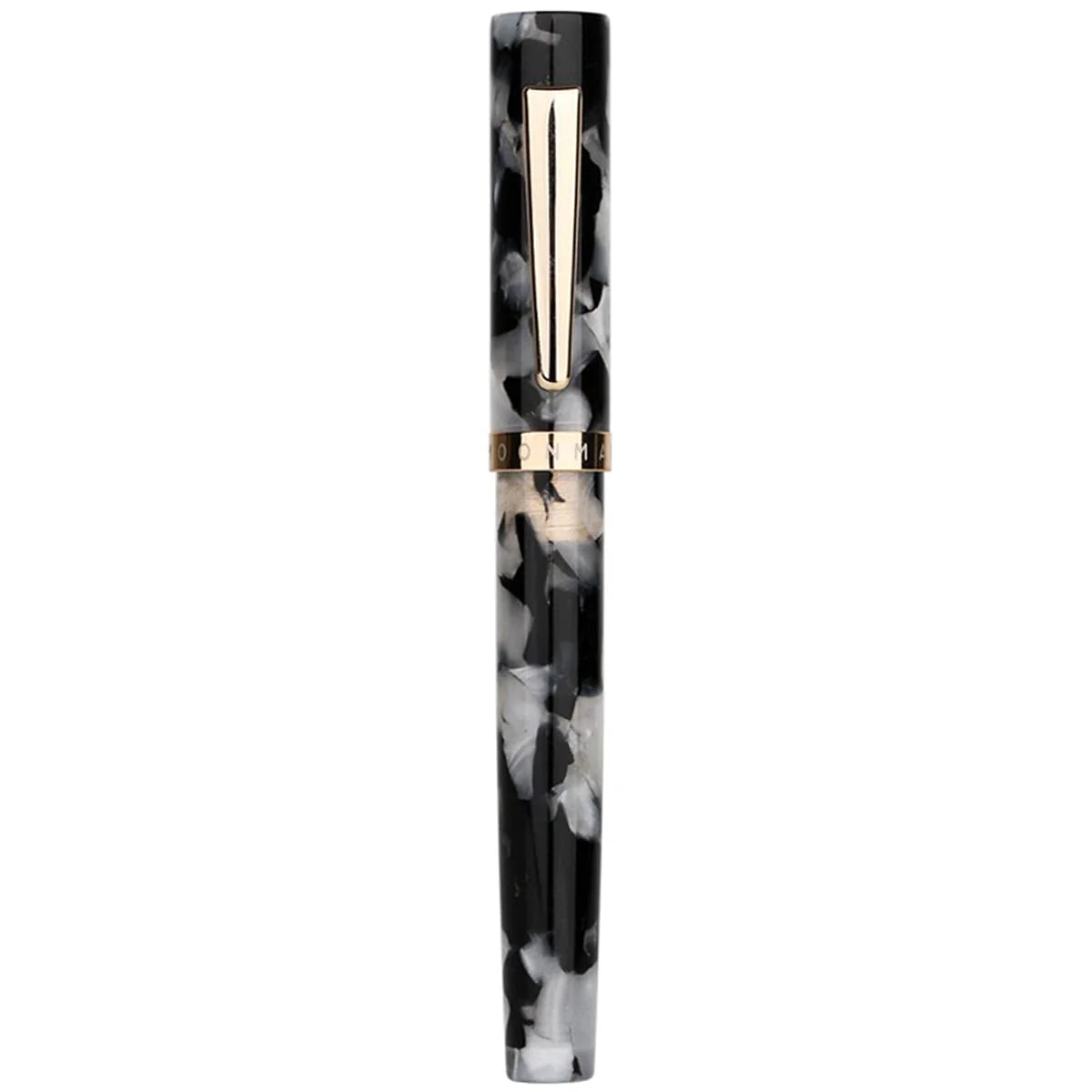 Moonman N2 Amber Acrylic Fountain Pen, Extra Fine Nib Mini Pocket Pen Gift Design - Image 3