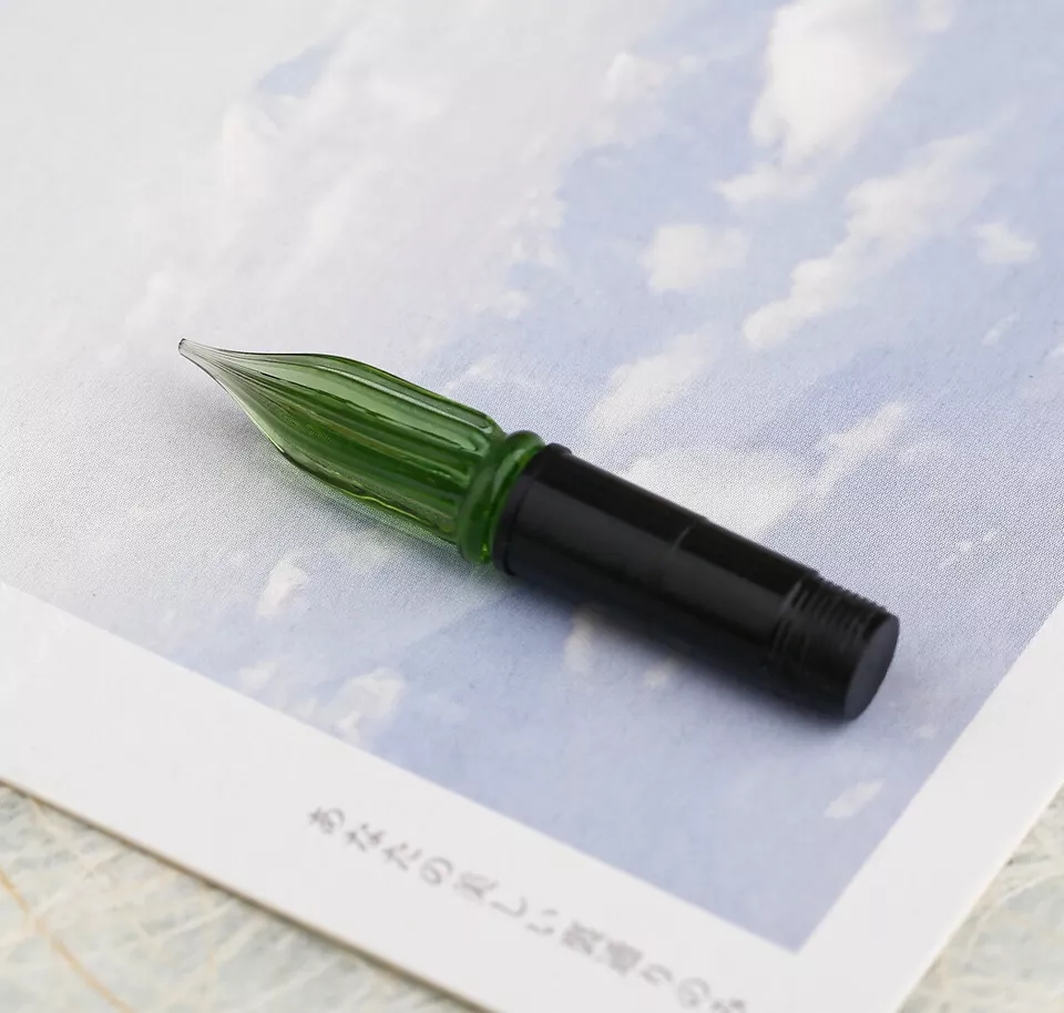 Moonman N8 Convertible Fountain Pen (EF Nib & Glass Nib) - Multicolored Green - Image 5