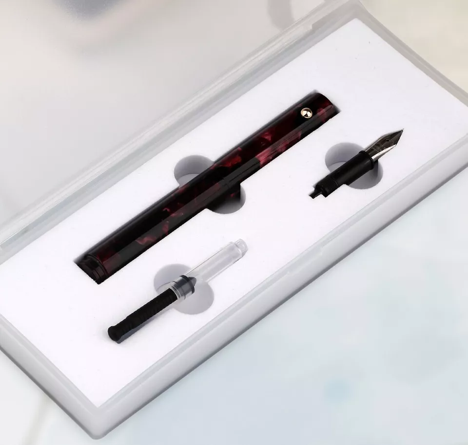 Moonman N8 Convertible Fountain Pen (EF Nib & Glass Nib) - Rose - Image 4