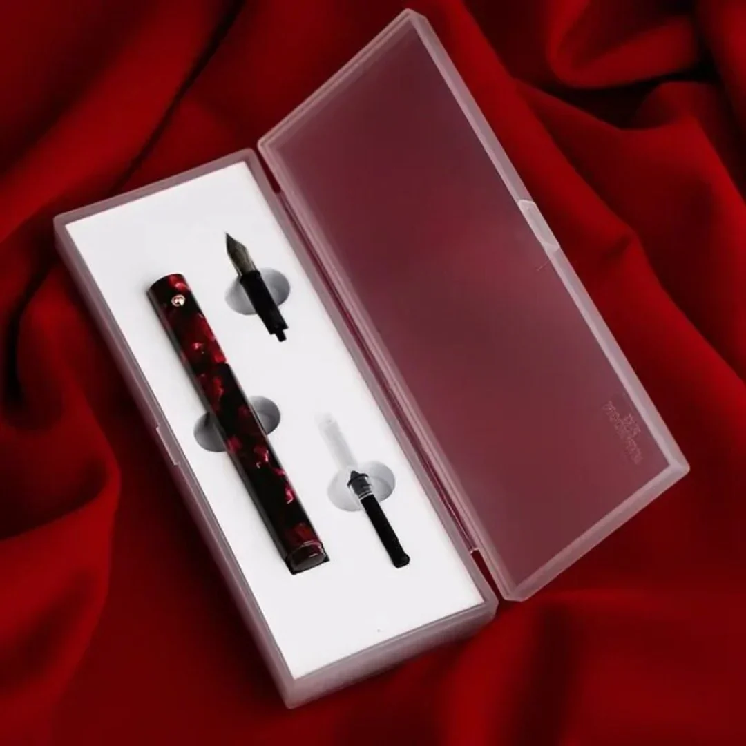 Moonman N8 Convertible Fountain Pen (EF Nib & Glass Nib) - Rose - Image 8
