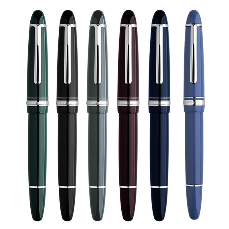 Moonman P136 Piston Fountain Pen –  Black Resin Body with Silver Clip, Extra Fine, Fine, Medium, Broad Nib Options, Comes with Gift Box - Image 8