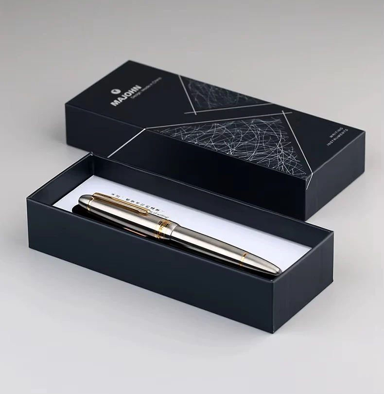 Moonman P136 Titanium Alloy Piston Fountain Pen - Lightweight Premium Writing Instrument with Optional Gold Nib - Image 5