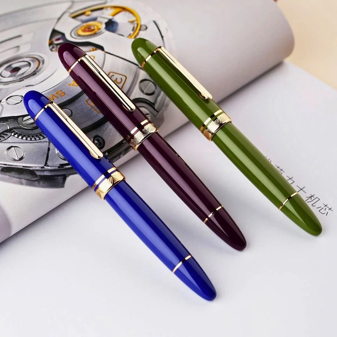 Moonman P140 Piston Fountain Pen – Raspberry Purple | Size #8 Fine/Medium Nib | Brass Piston System | Box - Image 4