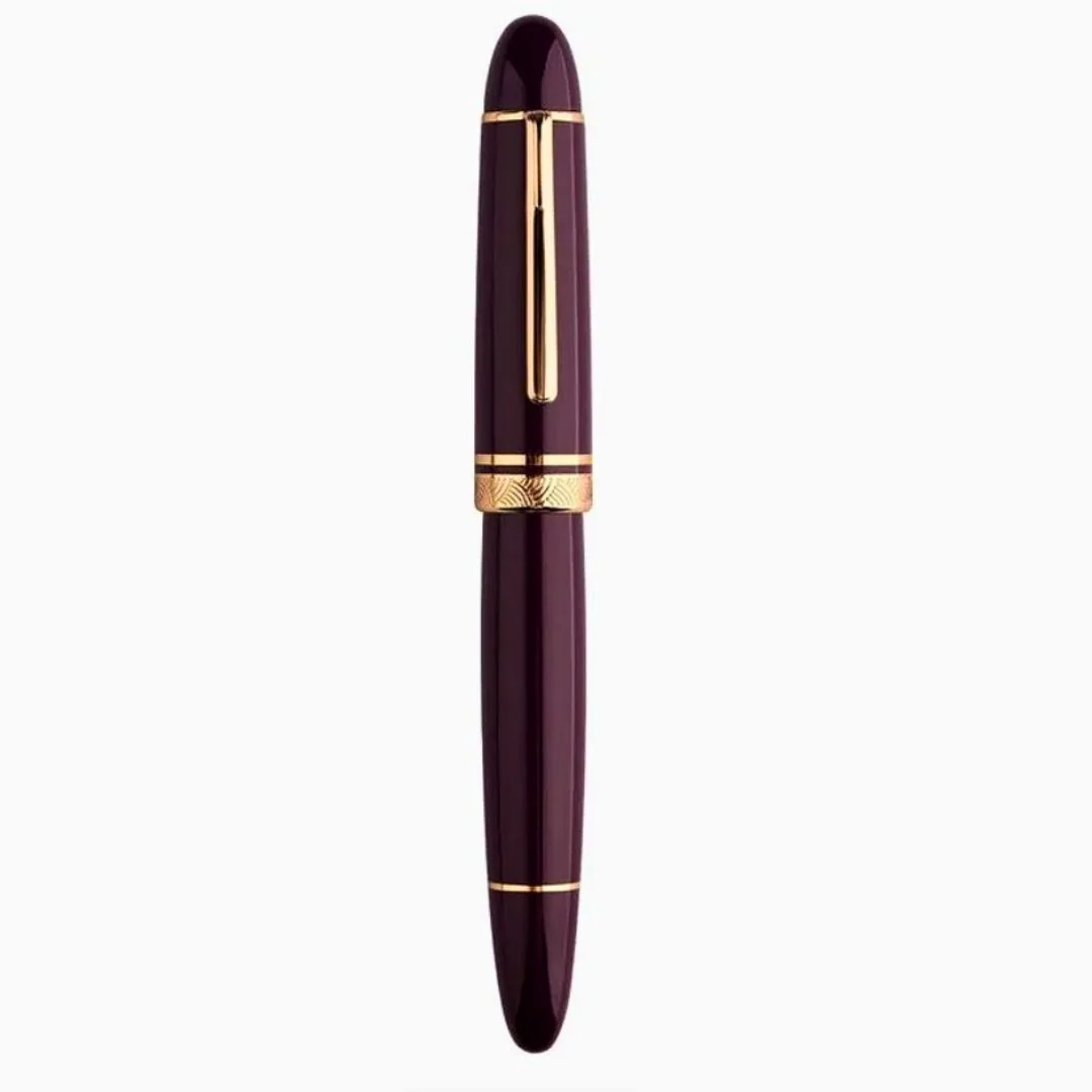 Moonman P140 Piston Fountain Pen – Raspberry Purple | Size #8 Fine/Medium Nib | Brass Piston System | Box - Image 7