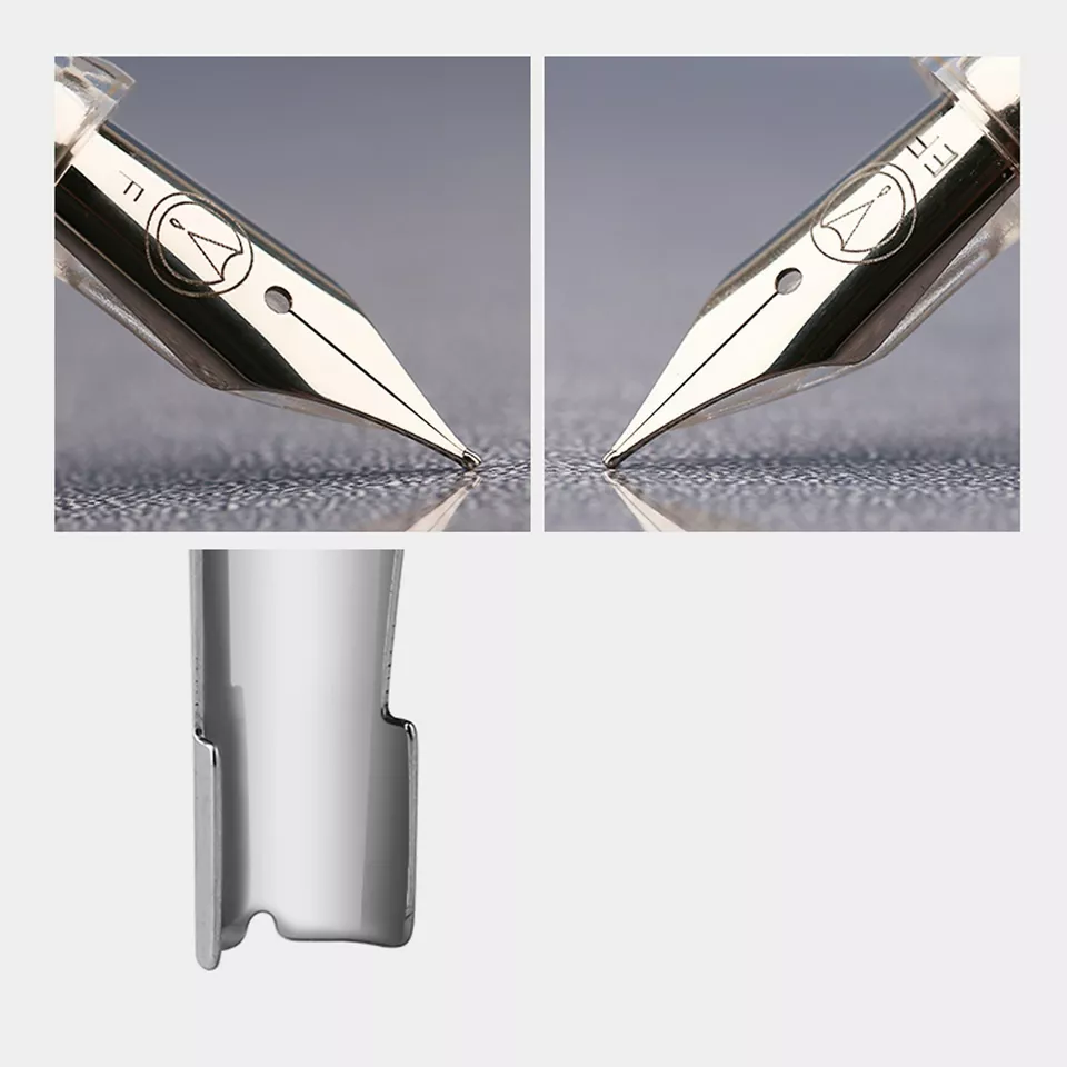 Moonman S6 Transparent Resin Fountain Pen – Extra Fine (0.38mm) / Fine (0.5mm) Nib Writing Set - Image 4