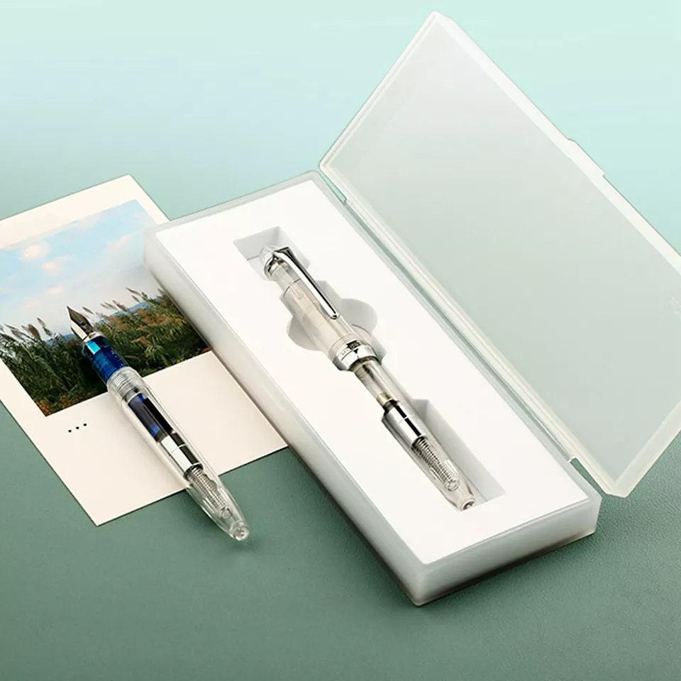 Moonman S6 Transparent Resin Fountain Pen – Extra Fine (0.38mm) / Fine (0.5mm) Nib Writing Set - Image 5