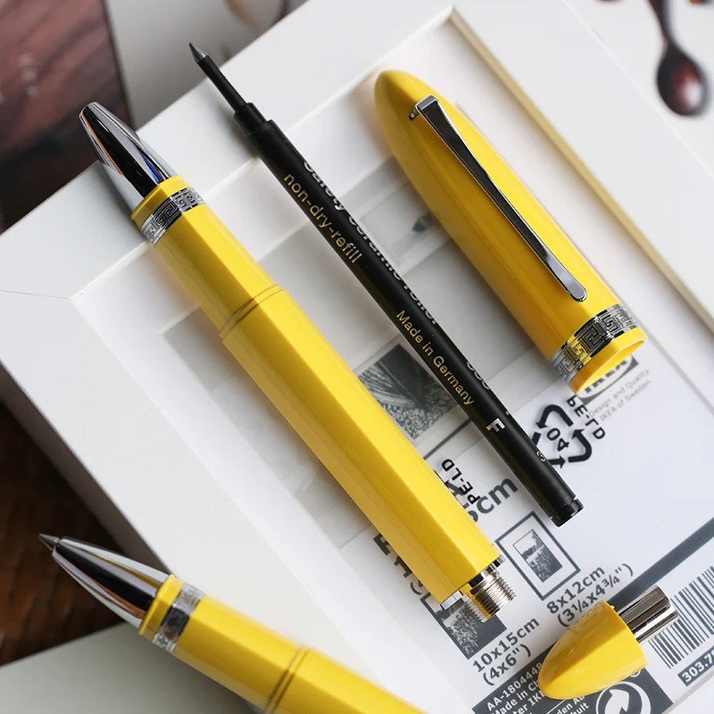 Moonman V60 Triangular Piston Rollerball Pen – Ergonomic Fine Writing Instrument with Resin Body & Gift Box - Image 5