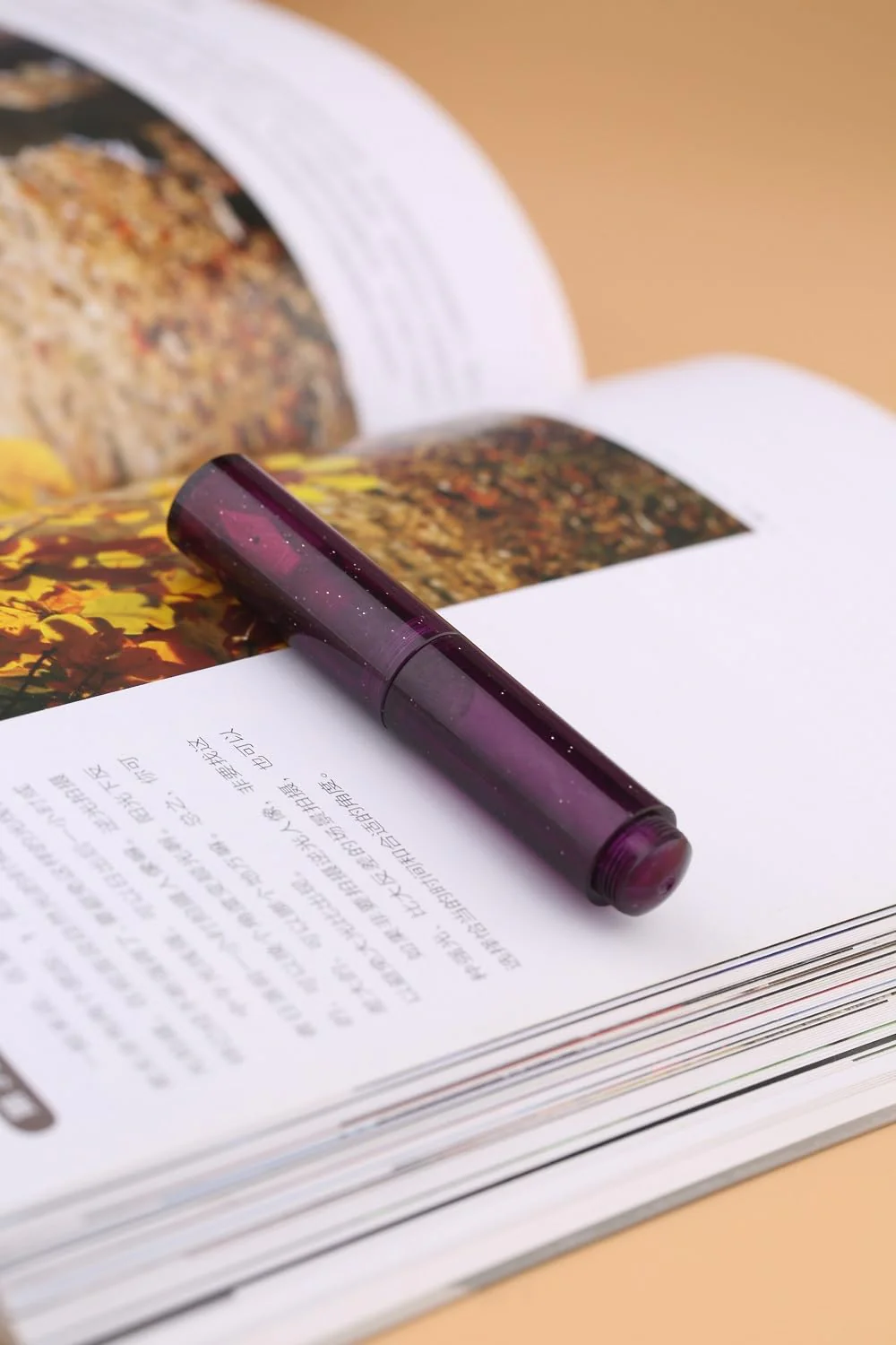 Moonman Wancai Mini Fountain Pen – Starry Purple Acrylic Pocket Pen, Extra Fine & Fine Iridium Nib, Eyedropper Filling System - Image 6