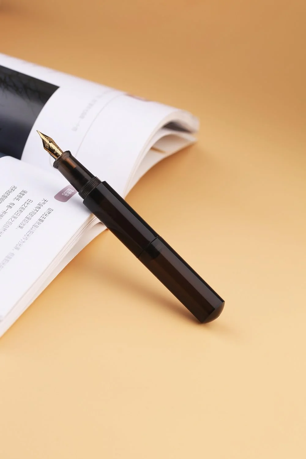 Moonman Wancai Mini Fountain Pen – Transparent Black Acrylic Pocket Pen, Extra Fine & Fine Iridium Nib, Eyedropper Filling System - Image 2