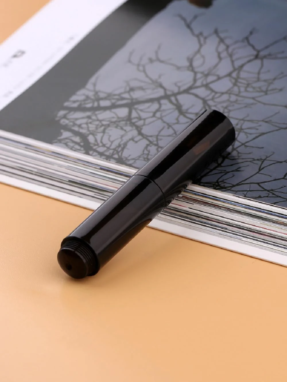 Moonman Wancai Mini Fountain Pen – Transparent Black Acrylic Pocket Pen, Extra Fine & Fine Iridium Nib, Eyedropper Filling System - Image 4