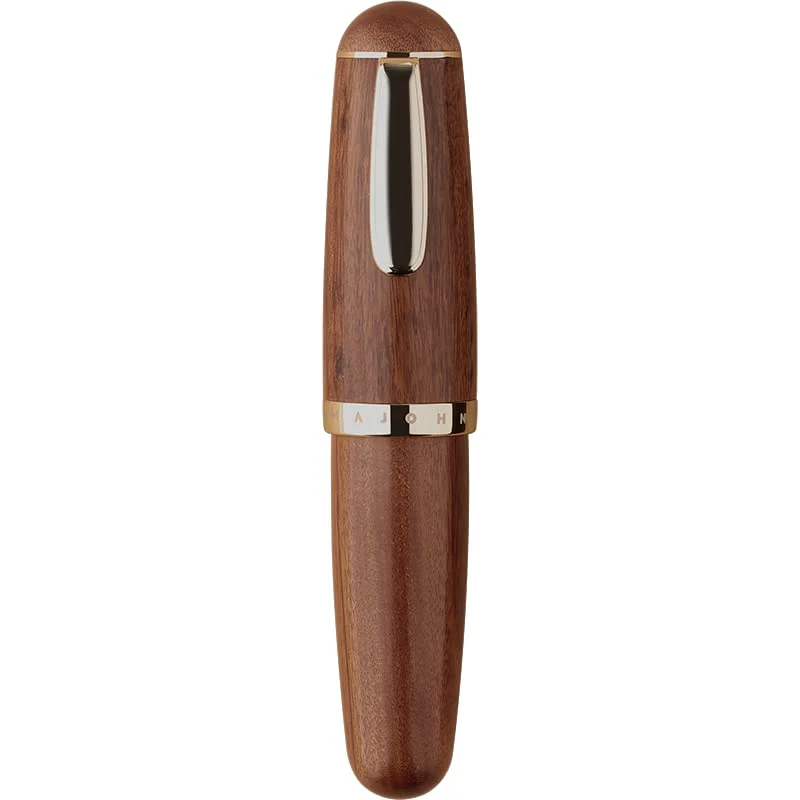 Moonman Q1 Mini Eyedropper Filling Fountain Pen, Iridium Nib Pocket Pen with Gift Box, Palm Short Writing Set for Travel (African Rosewood,Extra Fine Nib 0.3mm) - Image 3