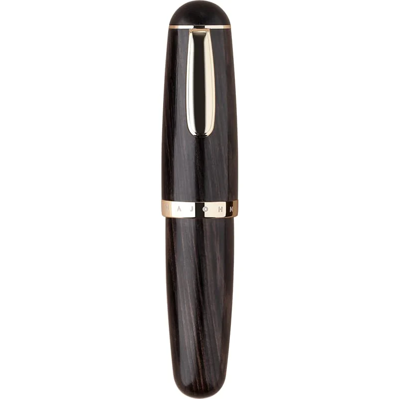 Moonman Q1 Mini Eyedropper Filling Fountain Pen, Iridium Nib Pocket Pen with Gift Box, Palm Short Writing Set for Travel (Black Sandalwood,Extra Fine Nib 0.3mm) - Image 3
