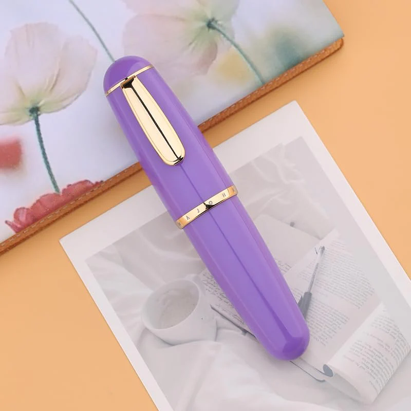 Moonman Q1 Mini Eyedropper Extra Fine Fountain Pen, Levender Resin Short Pocket Pen,Large Capacity Writing Pen Case Set - Image 3