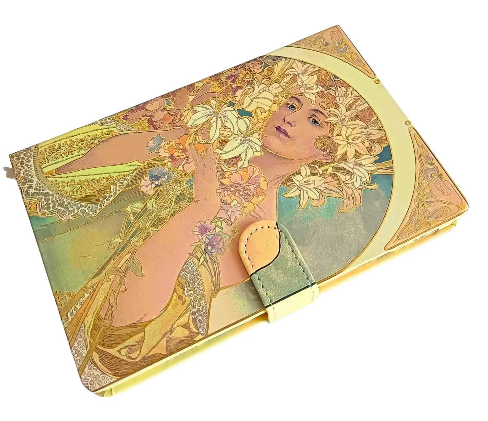 Mucha Art Nouveau Magnetic Flap Notebook - A5 & A7 Fountain Pen Journal - Image 6