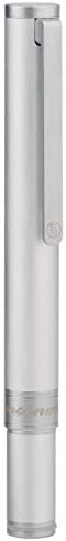 Moonman N1 Aluminum Alloy Fountain Pen – Fine & Extra Fine Iridium Nib, Compact Silver Pocket Pen with Ink Cartridges - Image 3