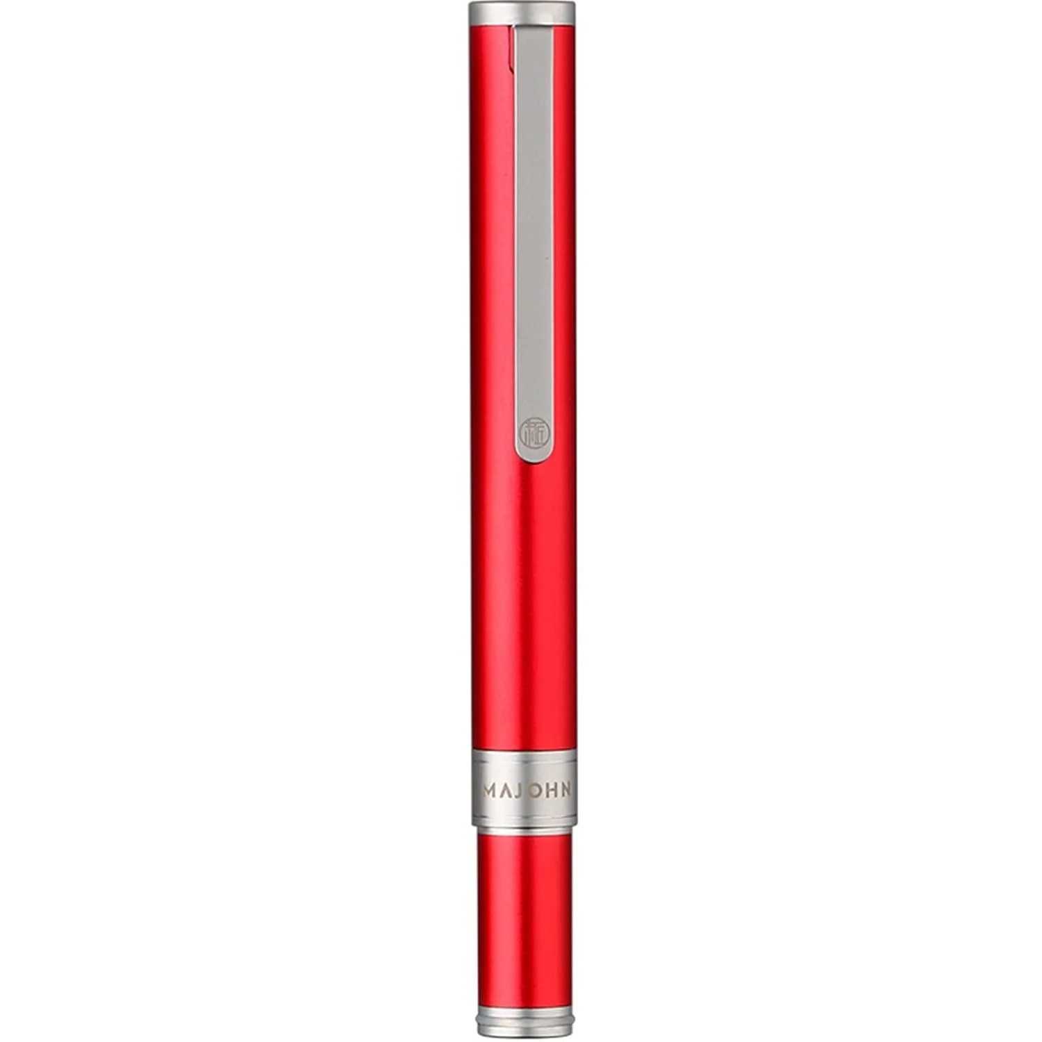 Moonman N1 Mini Fountain Pen Fine Nib, 0.5MM Red Aluminum Pocket Short Travel Pen with Ink Converter - Image 3