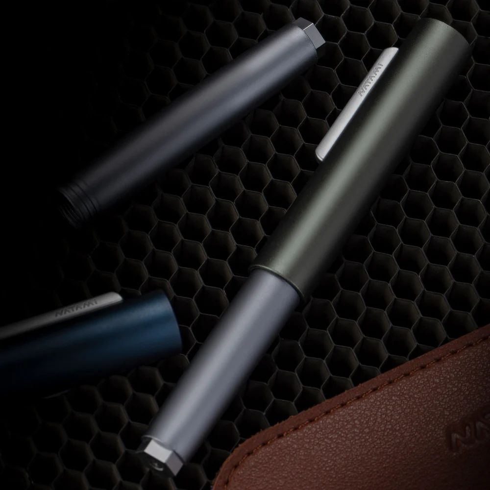 Natami PrismX Fountain Pen Fine Nib - Lightweight Aluminum Pocket EDC with Rotary Filler. - Image 3