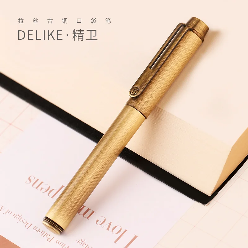 Delike New Bronze Fountain Pen – Fine Nib - Image 3