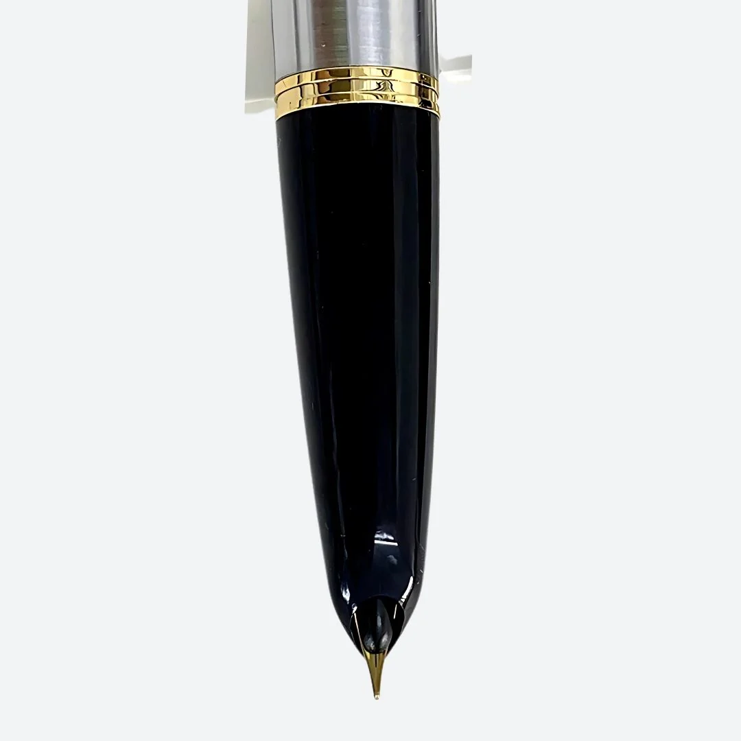 Wing Sung 601 Steel Fountain Pen – 0.5mm Fine Nib, Vacumatic Filling System, Push Cap, Gold Clip – Includes Converter & Box (No Ink) - Image 4