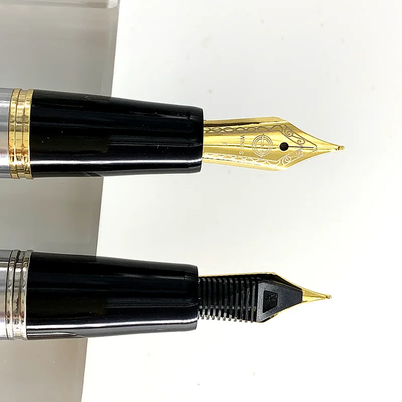 Wing Sung 601A All-Steel Fountain Pen – Piston Filler, Smooth Writing Nib, Premium Silver Body with Silver & Gold Clip - Image 6