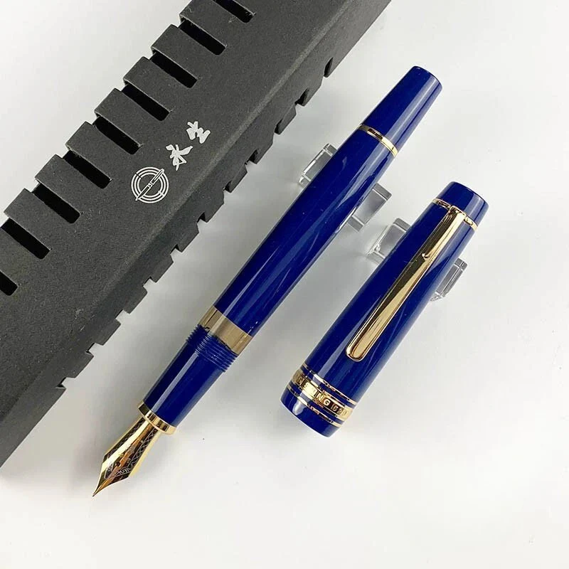 Wing Sung 629 Piston Filler Fountain Pen - Transparent Fence & Full Window Resin Barrel, Iridium Fine Nib, Large Ink Capacity for Smooth Writing - Image 2