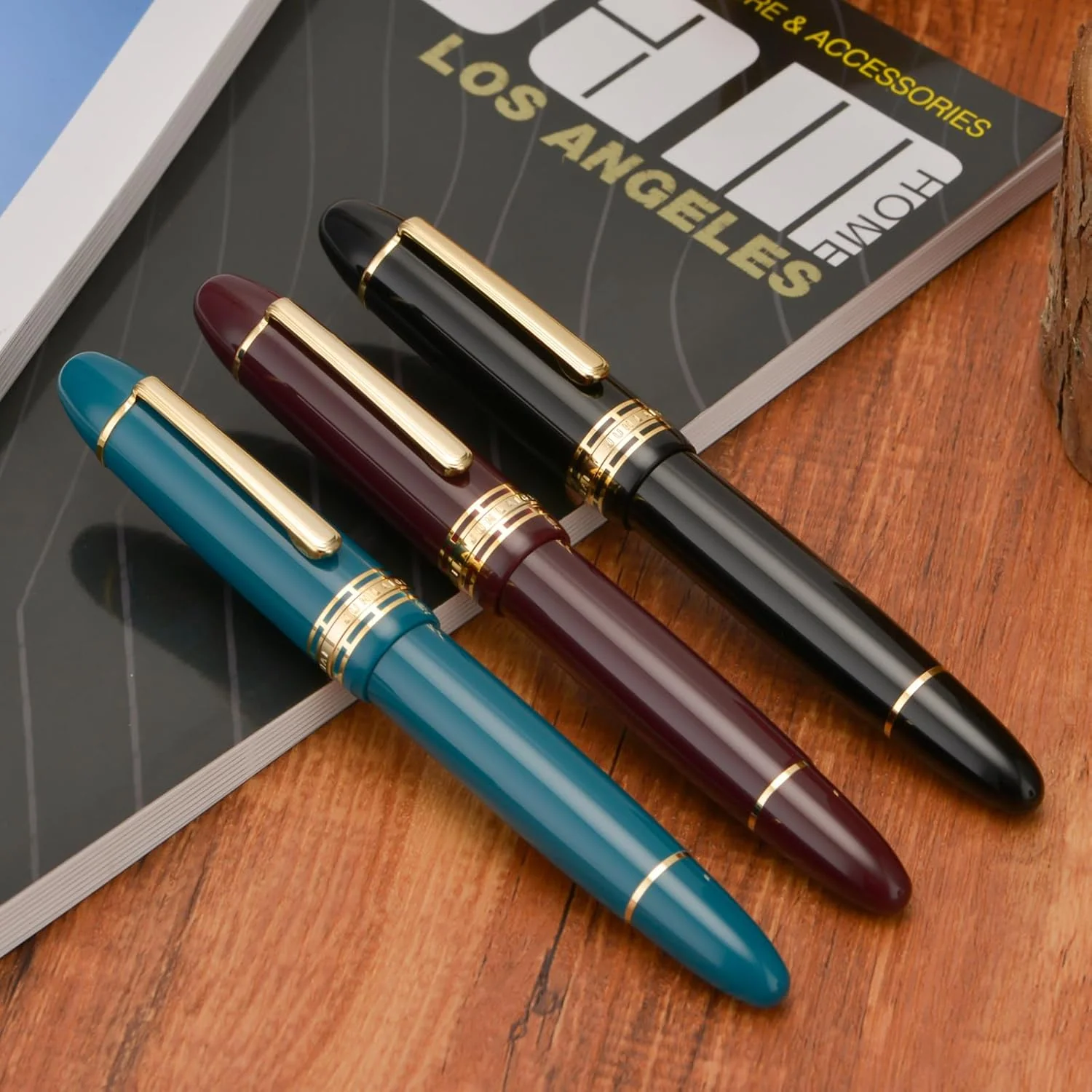 Wing Sung 630 Round Top Fountain Pen with Gold Clip, Fine Nib & Full Window - Elegant Vintage-Style Writer - Image 8
