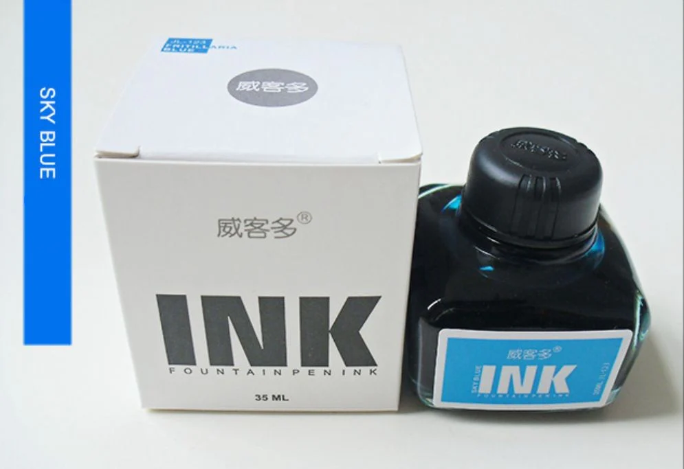 Wing Sung Junlai Premium Fountain Pen Ink 35ml Bottle - Vibrant Ink for Smooth Writing, Office Journaling Gift - Image 10