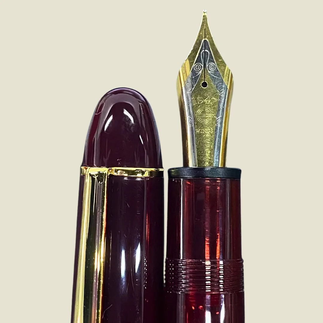 Wingsung 630 Piston Fountain Pen – Transparent Resin Barrel, #8 Fine Iridium Nib (Red) - Image 4